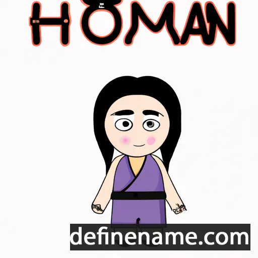 cartoon of the name Honami