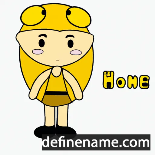 cartoon of the name Honee