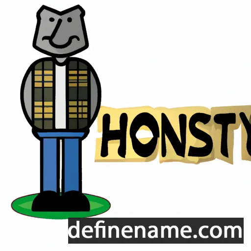 cartoon of the name Honesty