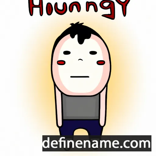 cartoon of the name Hong-gyu