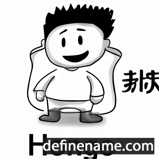 cartoon of the name Hongxia