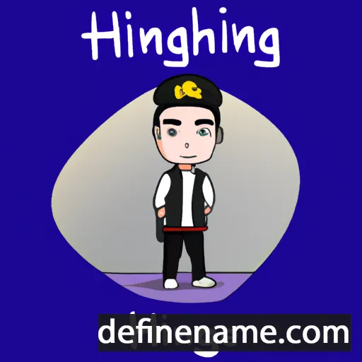 cartoon of the name Hongzheng