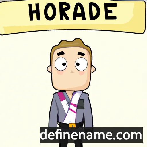 cartoon of the name Honorade