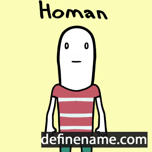 cartoon of the name Hooman