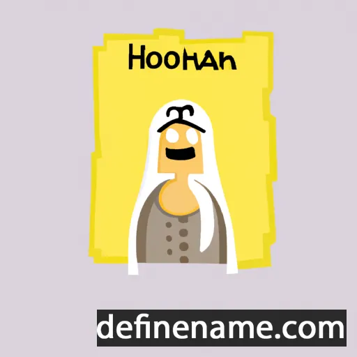 cartoon of the name Hoorain