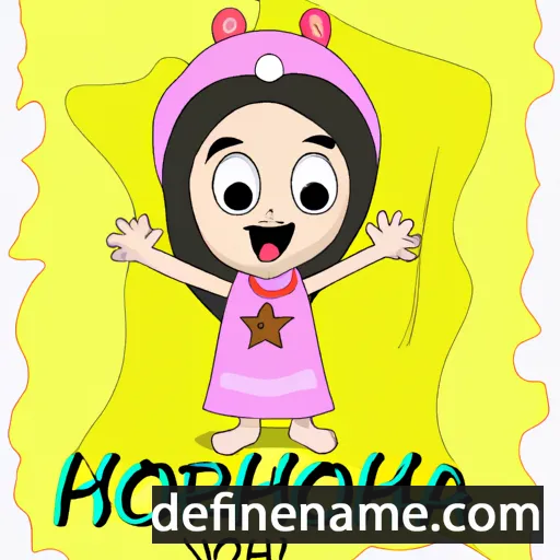 cartoon of the name Hooriyah