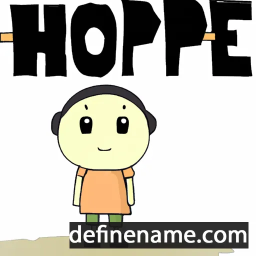 cartoon of the name Hope-for