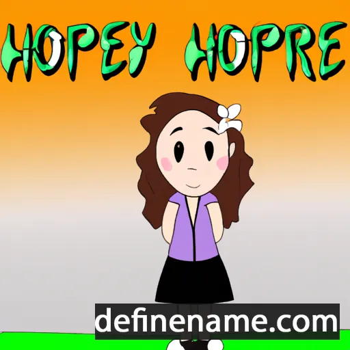 cartoon of the name Hopemary