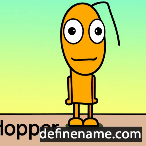 cartoon of the name Hopper