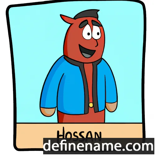 cartoon of the name Horsan