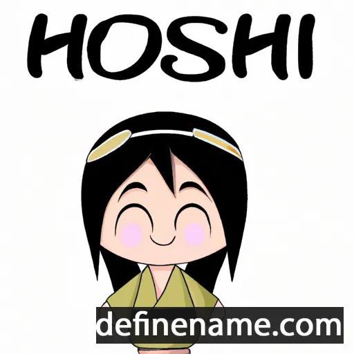 cartoon of the name Hoshiki