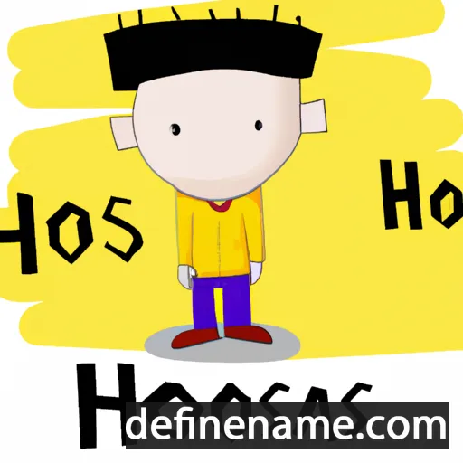 cartoon of the name Hosias