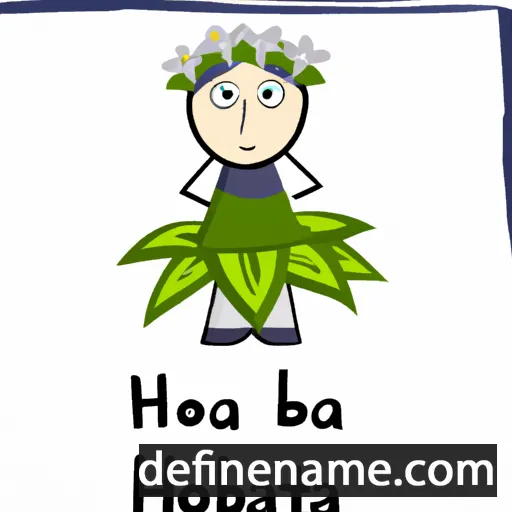 cartoon of the name Hosta