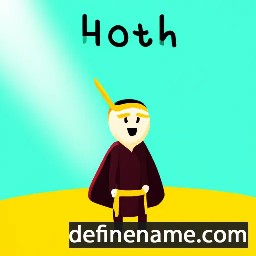 cartoon of the name Hothan