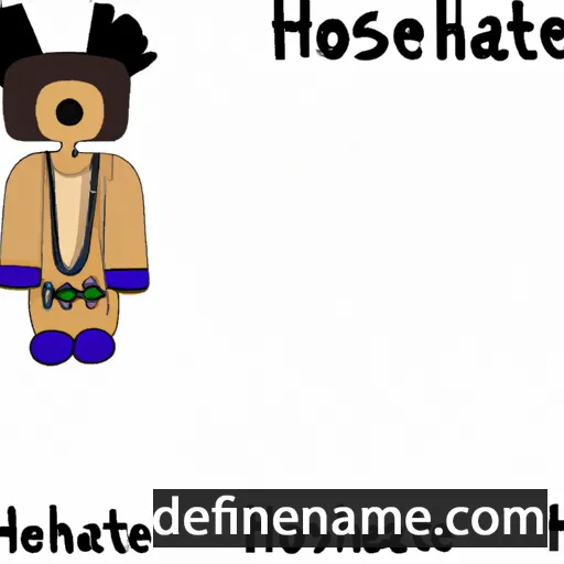 cartoon of the name Hotóá'ȯhnéé'ėstse