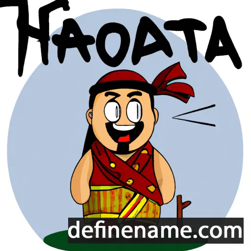 cartoon of the name Hotóama'hēō'o