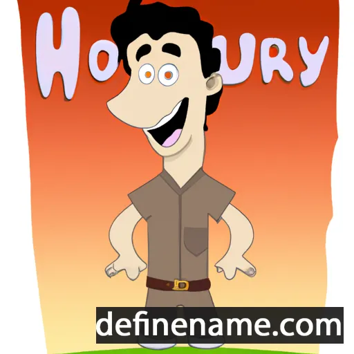 cartoon of the name Houry