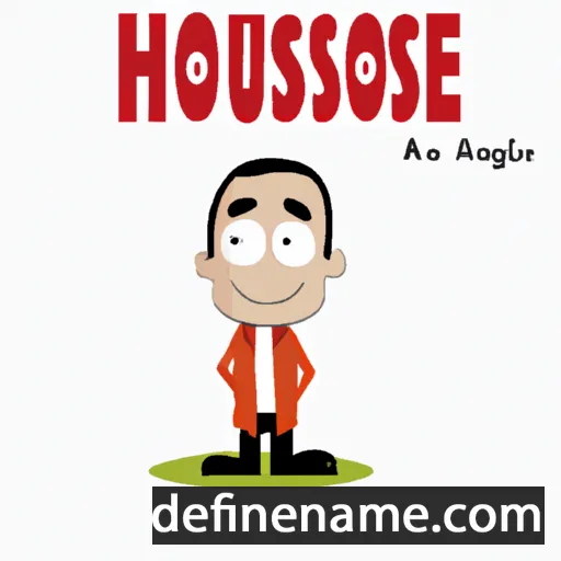 cartoon of the name Houssine