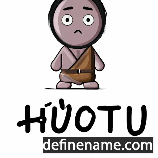 cartoon of the name Houtu