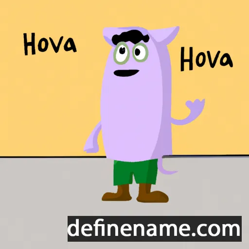 cartoon of the name Hovva