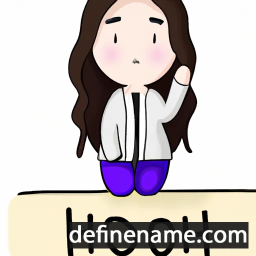 cartoon of the name Hoyeon