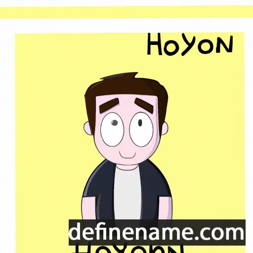 cartoon of the name Hoyvon