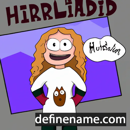 cartoon of the name Hrafnheiður