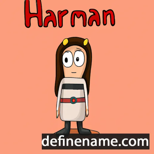 cartoon of the name Hrannar