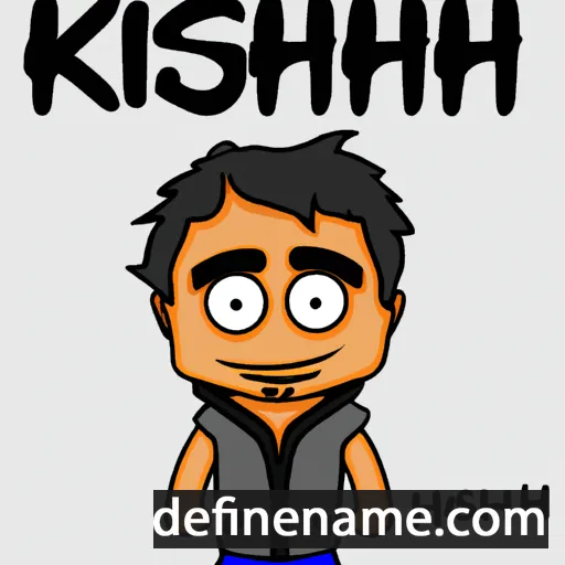 cartoon of the name Hrithikhesh