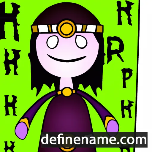 cartoon of the name Hrǫnn