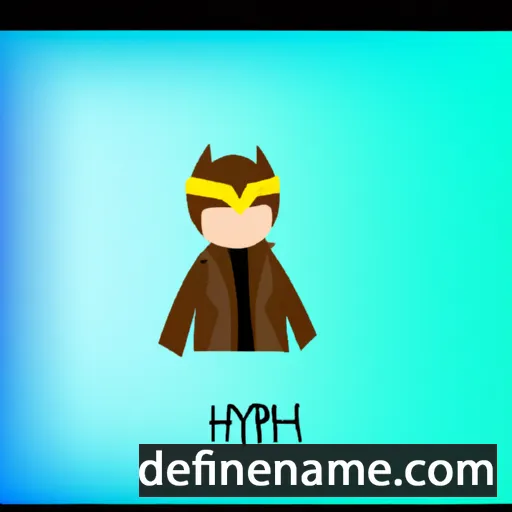 cartoon of the name Hryhir