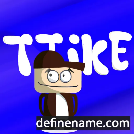 cartoon of the name Htike