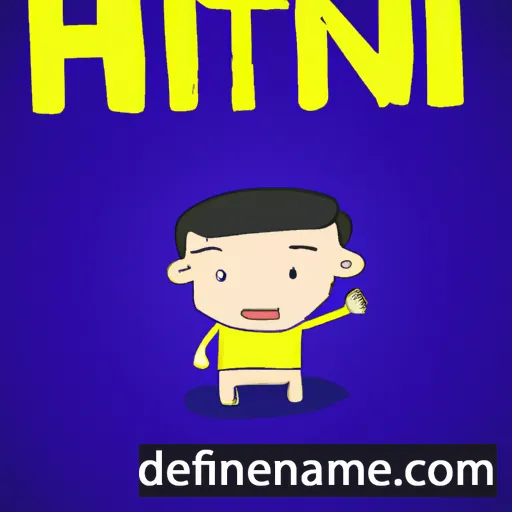 cartoon of the name Htin