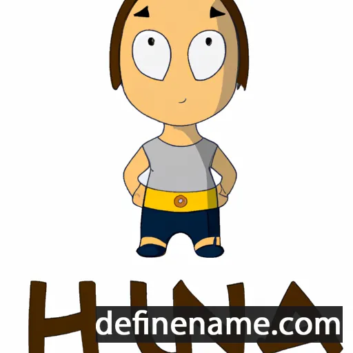 cartoon of the name Húna