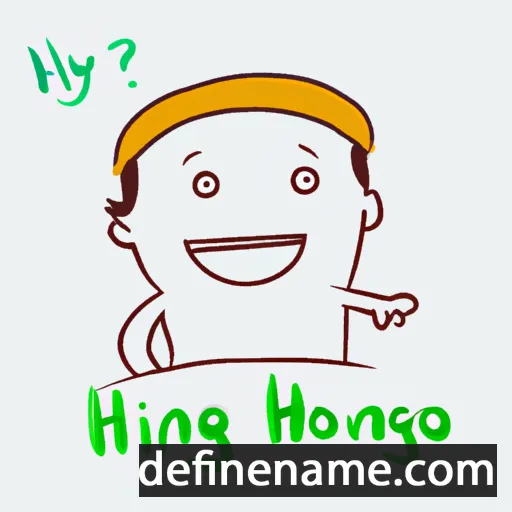 cartoon of the name Hưng