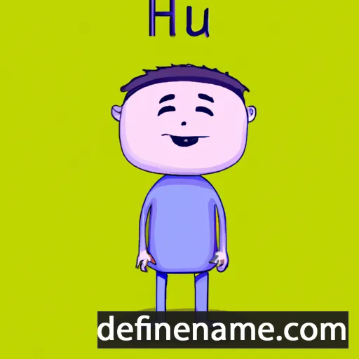 cartoon of the name Hu