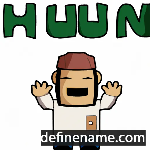 cartoon of the name Huan