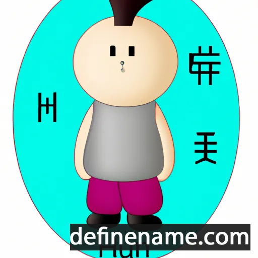 cartoon of the name Huanu