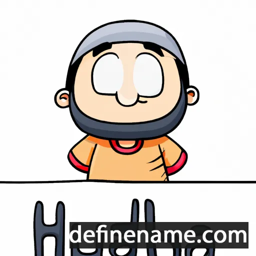 cartoon of the name Hudha