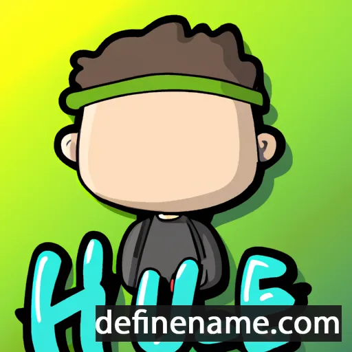 cartoon of the name Hue