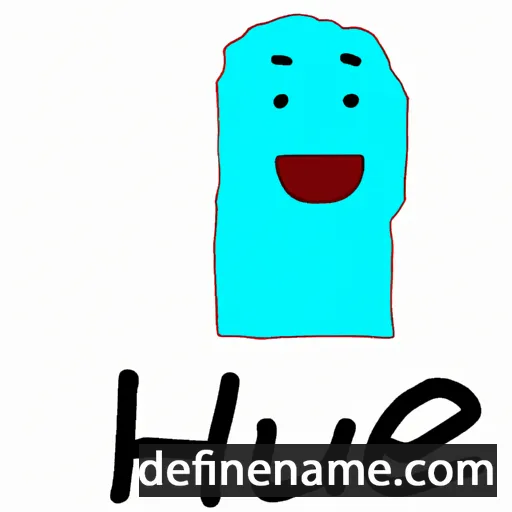 cartoon of the name Hue