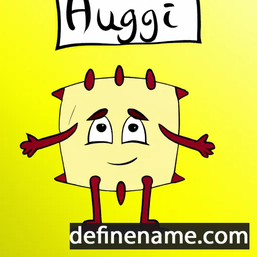 cartoon of the name Hugall