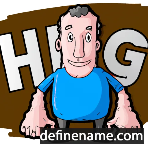 cartoon of the name Huge