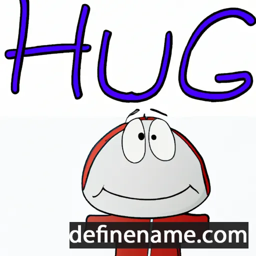 cartoon of the name Hughi