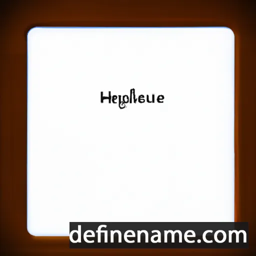 cartoon of the name Hughlene