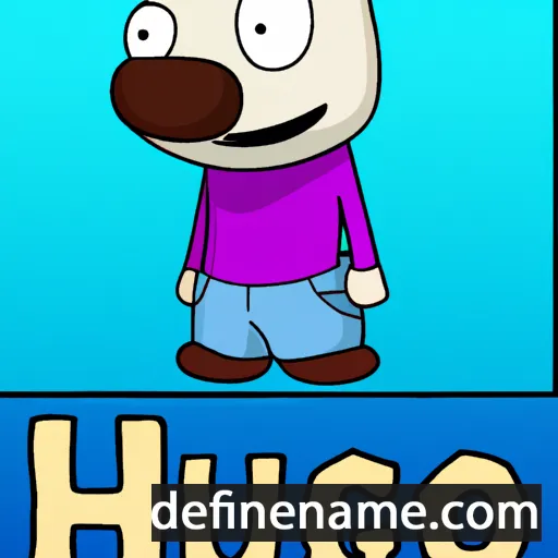 cartoon of the name Hugho