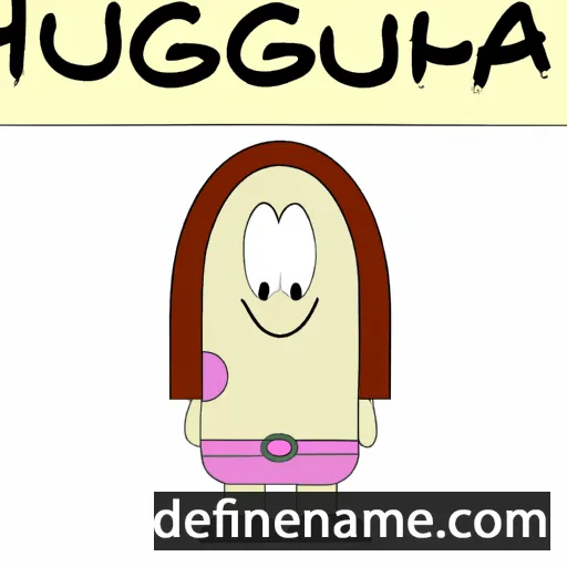 cartoon of the name Hugona