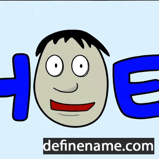 cartoon of the name Huje