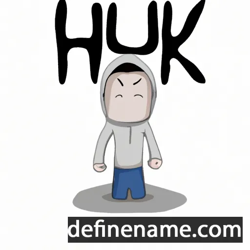 cartoon of the name Huki