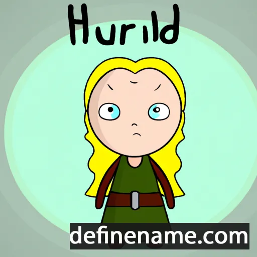 cartoon of the name Huldrún